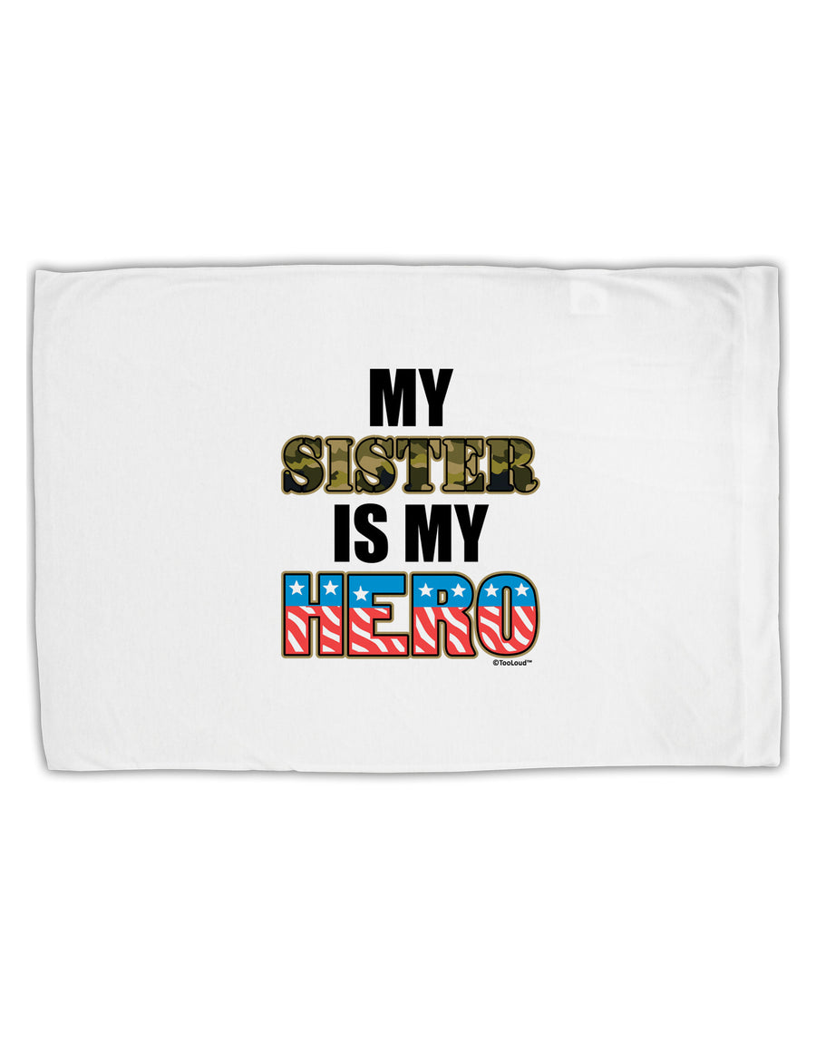 My Sister is My Hero - Armed Forces Standard Size Polyester Pillow Case by TooLoud-Pillow Case-TooLoud-White-Davson Sales