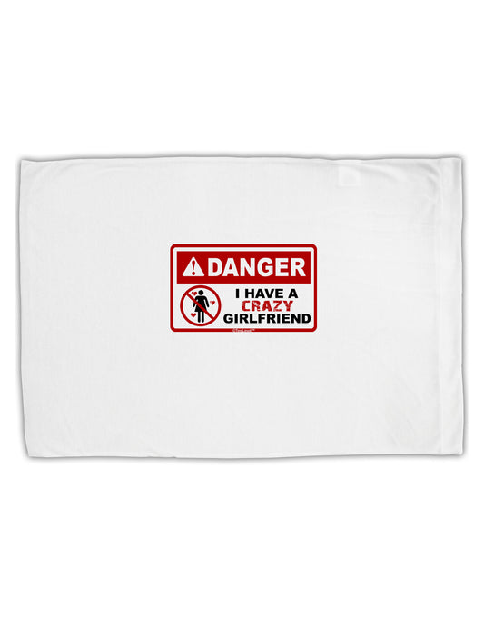 Danger - Crazy Girlfriend Standard Size Polyester Pillow Case-Pillow Case-TooLoud-White-Davson Sales