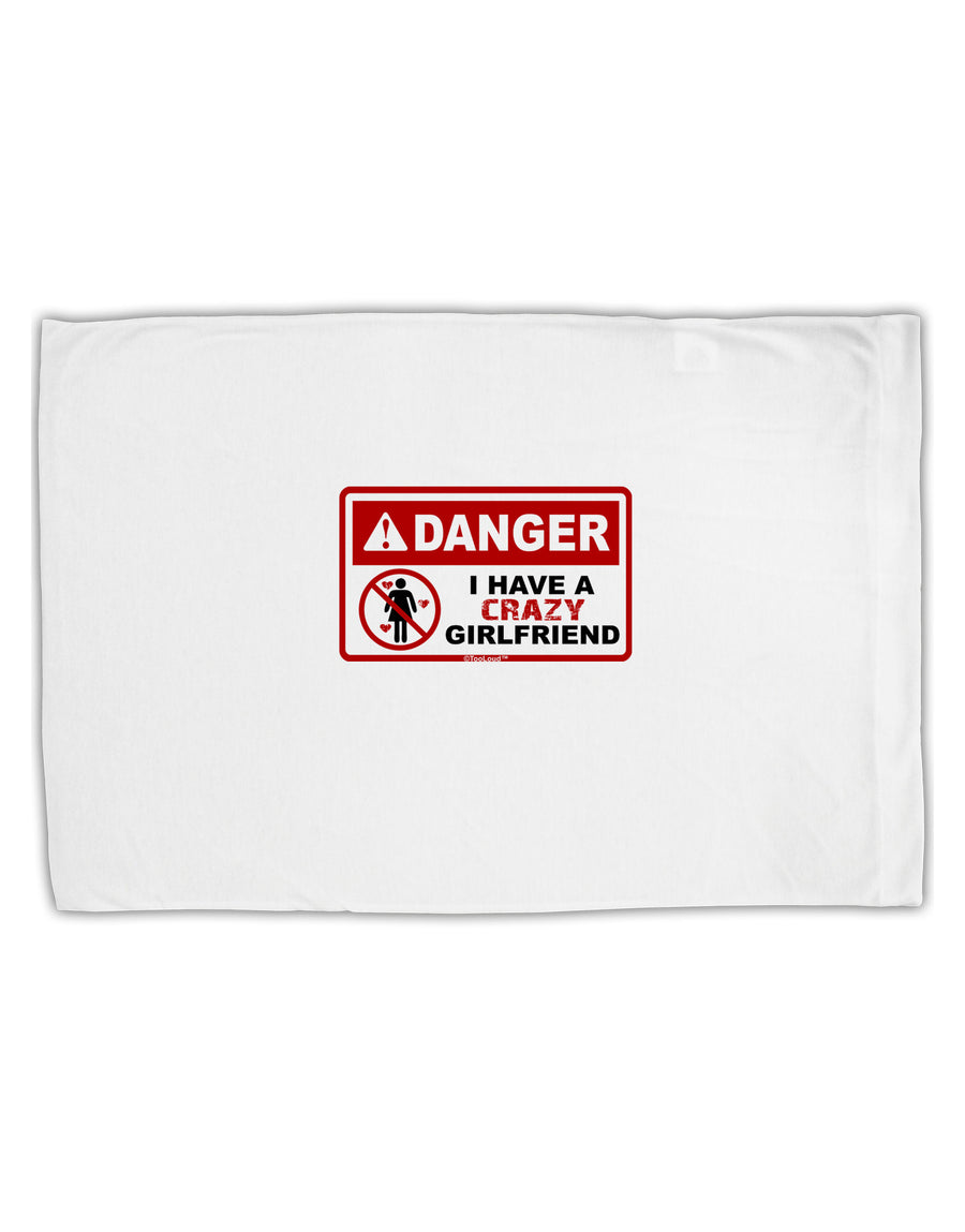 Danger - Crazy Girlfriend Standard Size Polyester Pillow Case-Pillow Case-TooLoud-White-Davson Sales