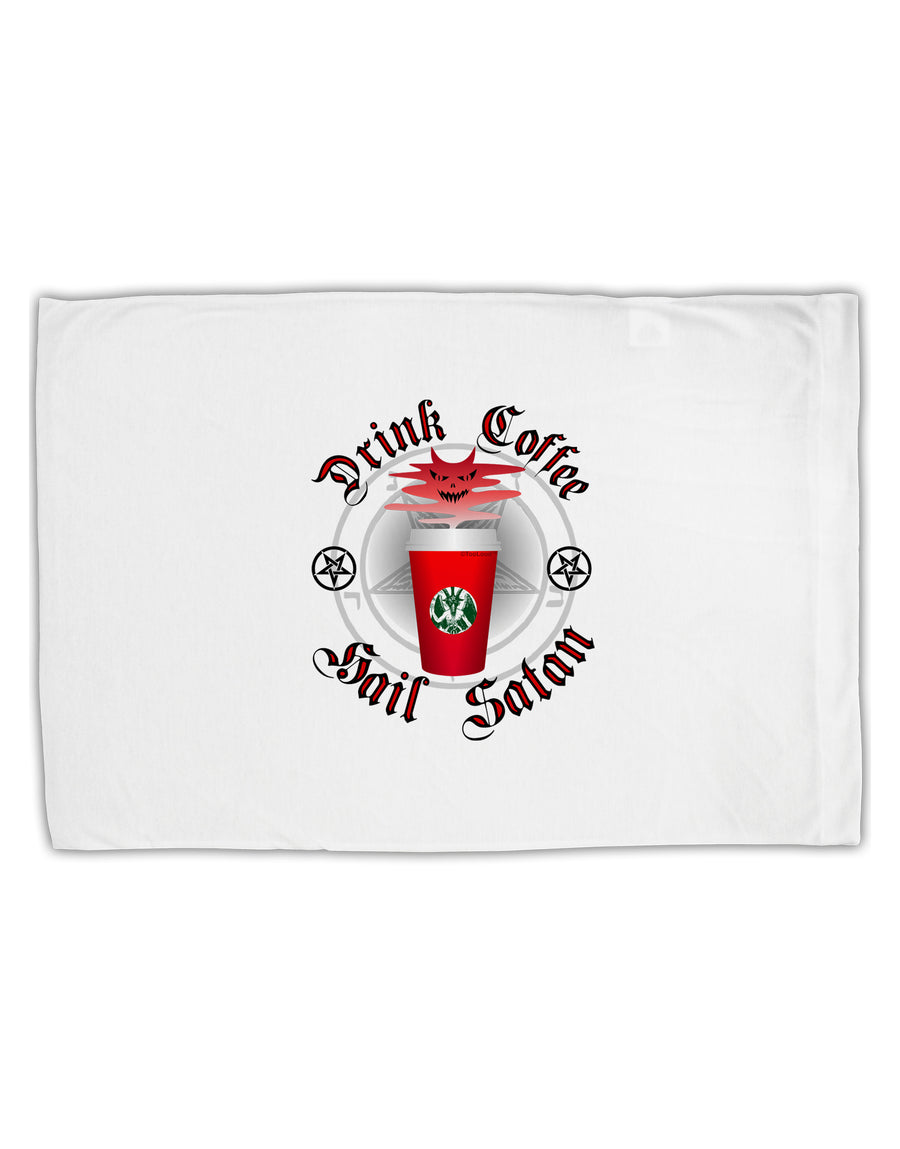 Red Cup Drink Coffee Hail Satan Standard Size Polyester Pillow Case by TooLoud-TooLoud-White-Davson Sales