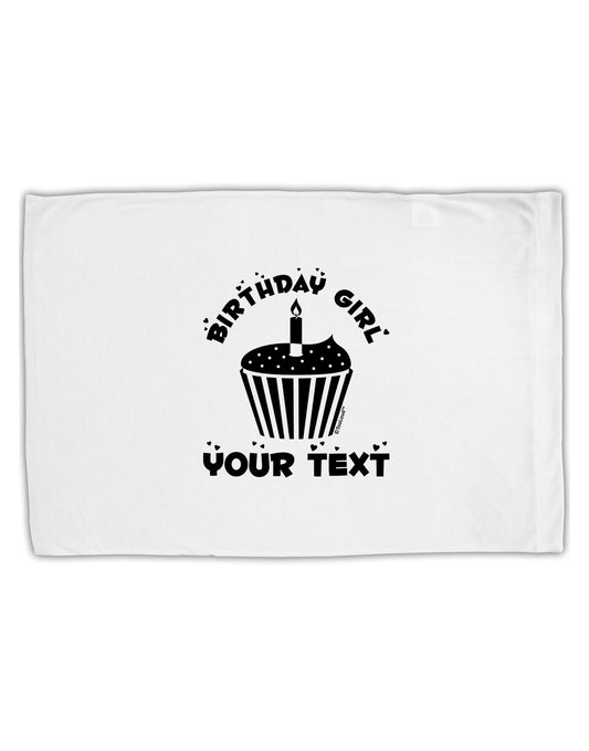 Personalized Birthday Girl Cupcake -Customizable- Name Standard Size Polyester Pillow Case-Pillow Case-TooLoud-White-Davson Sales