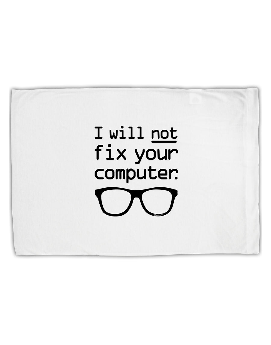 I Will Not Fix Your Computer Standard Size Polyester Pillow Case by TooLoud-Pillow Case-TooLoud-White-Davson Sales