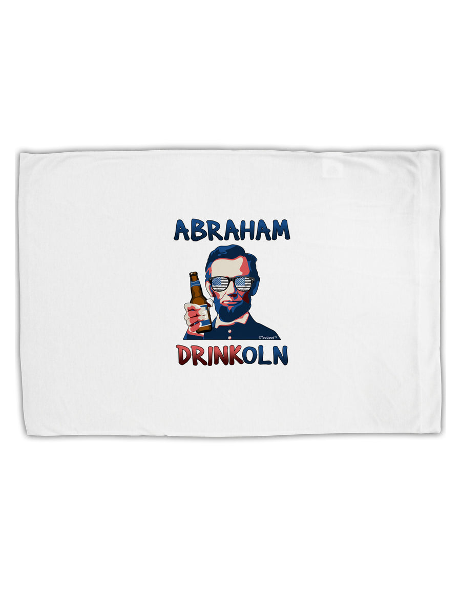 Abraham Drinkoln with Text Standard Size Polyester Pillow Case-Pillow Case-TooLoud-White-Davson Sales