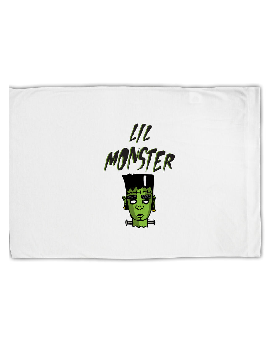 TooLoud Lil Monster Frankenstenstein Standard Size Polyester Pillow Case-Pillow Case-TooLoud-Davson Sales