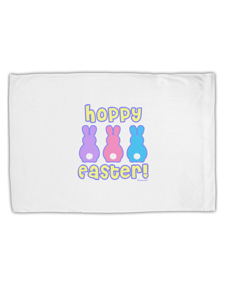 Three Easter Bunnies - Hoppy Easter Standard Size Polyester Pillow Case by TooLoud-Pillow Case-TooLoud-White-Davson Sales