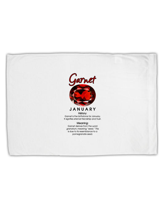 Birthstone Garnet Standard Size Polyester Pillow Case by TooLoud-Pillow Case-TooLoud-White-Davson Sales