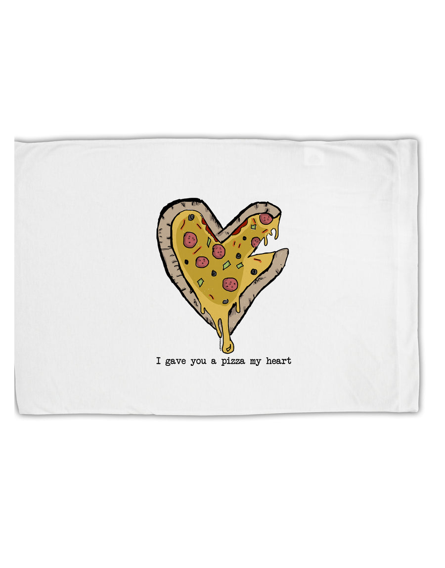 TooLoud I gave you a Pizza my Heart Standard Size Polyester Pillow Case-Pillow Case-TooLoud-Davson Sales