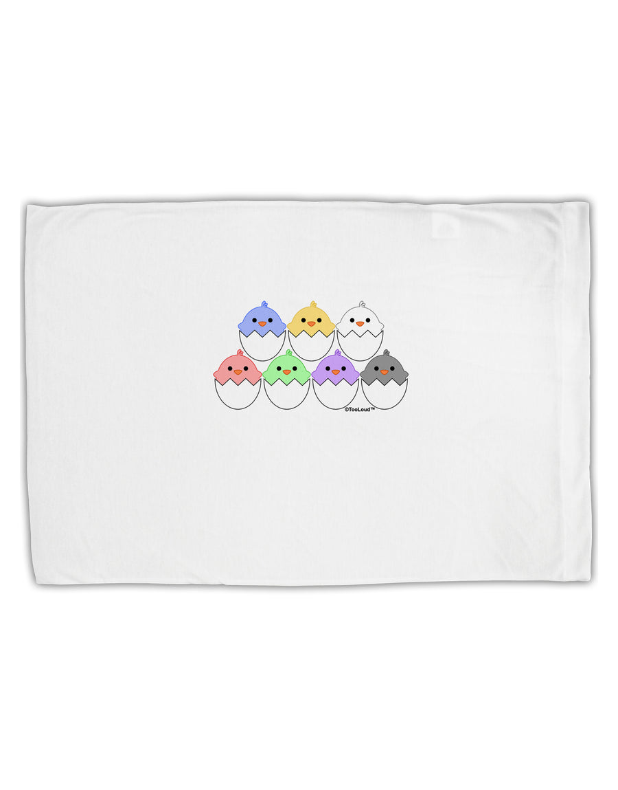 Cute Hatching Chicks Group Standard Size Polyester Pillow Case by TooLoud-Pillow Case-TooLoud-White-Davson Sales