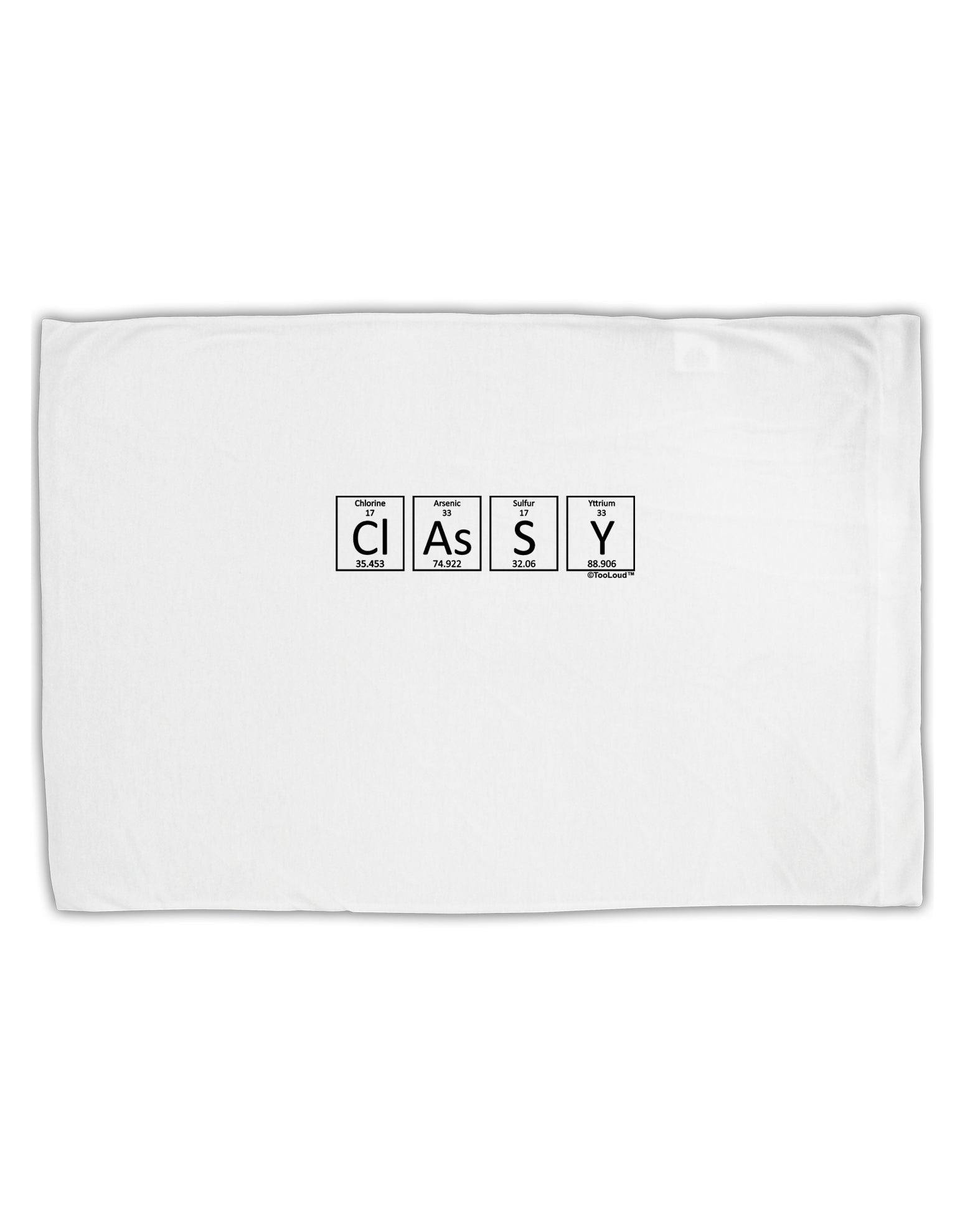 Classy - Periodic table of Elements Standard Size Polyester Pillow Case by TooLoud-Pillow Case-TooLoud-White-Davson Sales