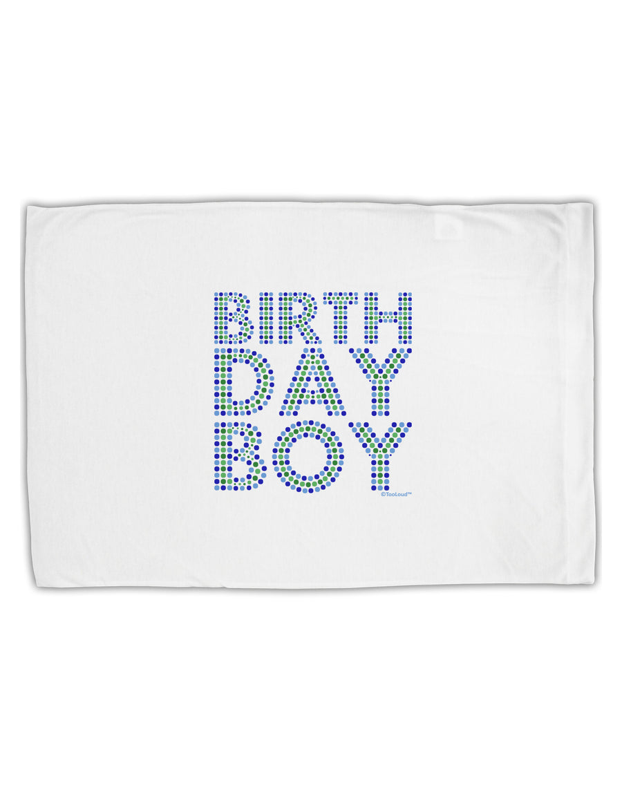 Birthday Boy - Blue and Green Dots Standard Size Polyester Pillow Case by TooLoud-Pillow Case-TooLoud-White-Davson Sales