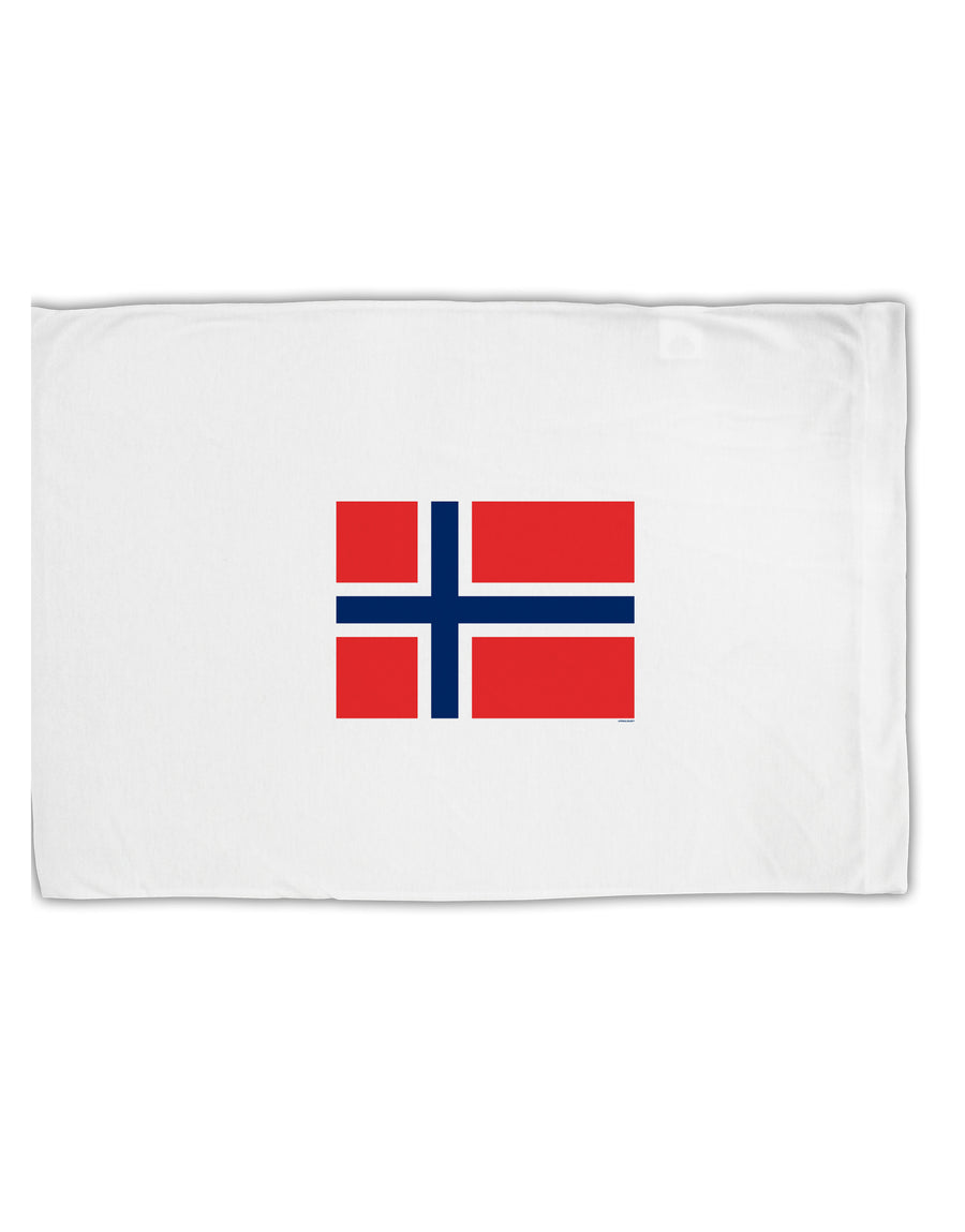 TooLoud Norwegian Flag Standard Size Polyester Pillow Case-Pillow Case-TooLoud-Davson Sales