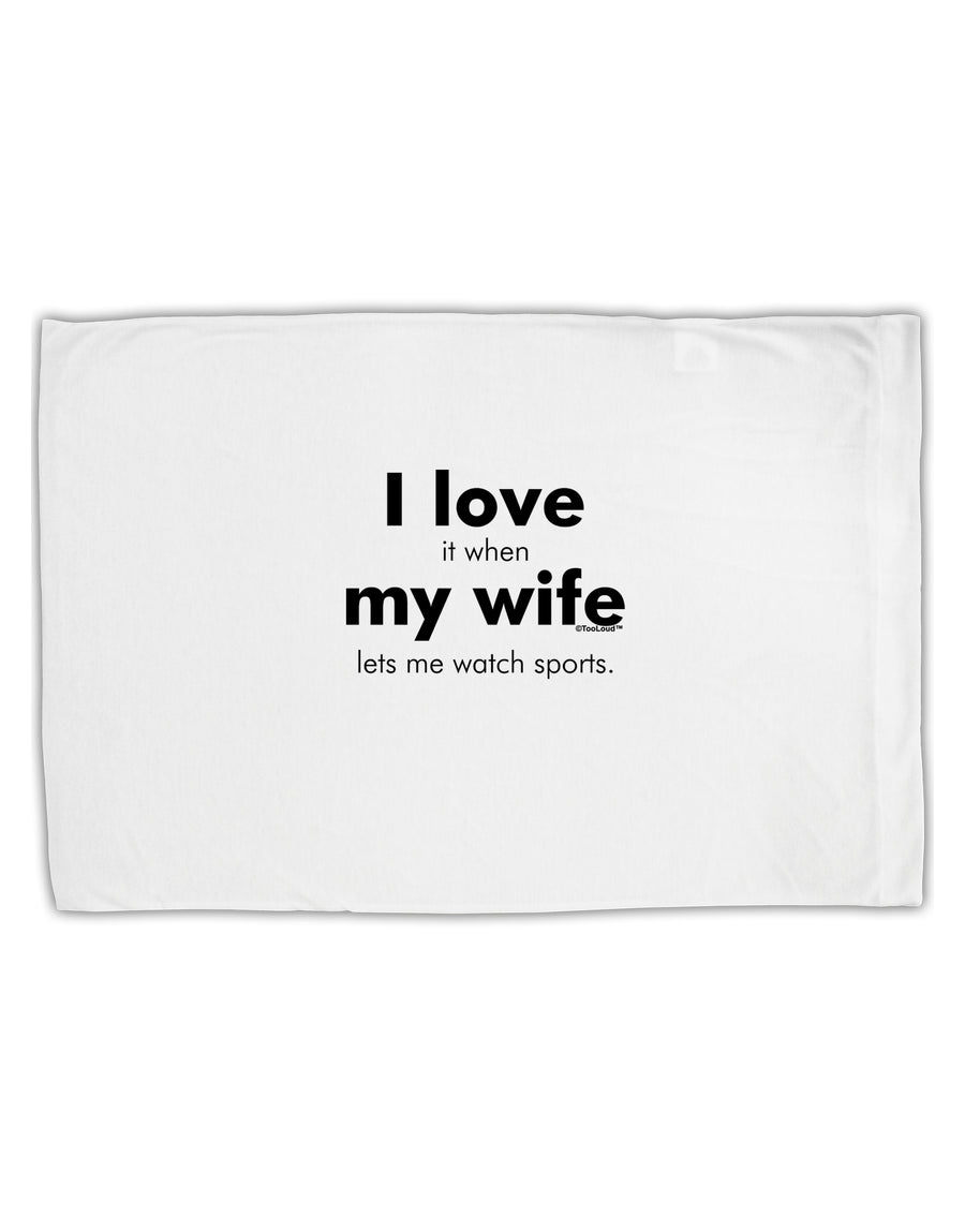 I Love My Wife - Sports Standard Size Polyester Pillow Case by TooLoud-TooLoud-White-Davson Sales