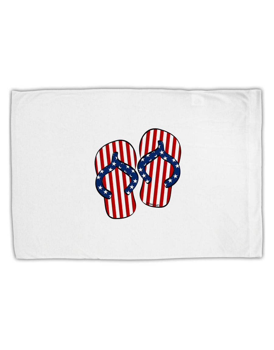 Stars and Stripes Flip Flops Standard Size Polyester Pillow Case-Pillow Case-TooLoud-White-Davson Sales