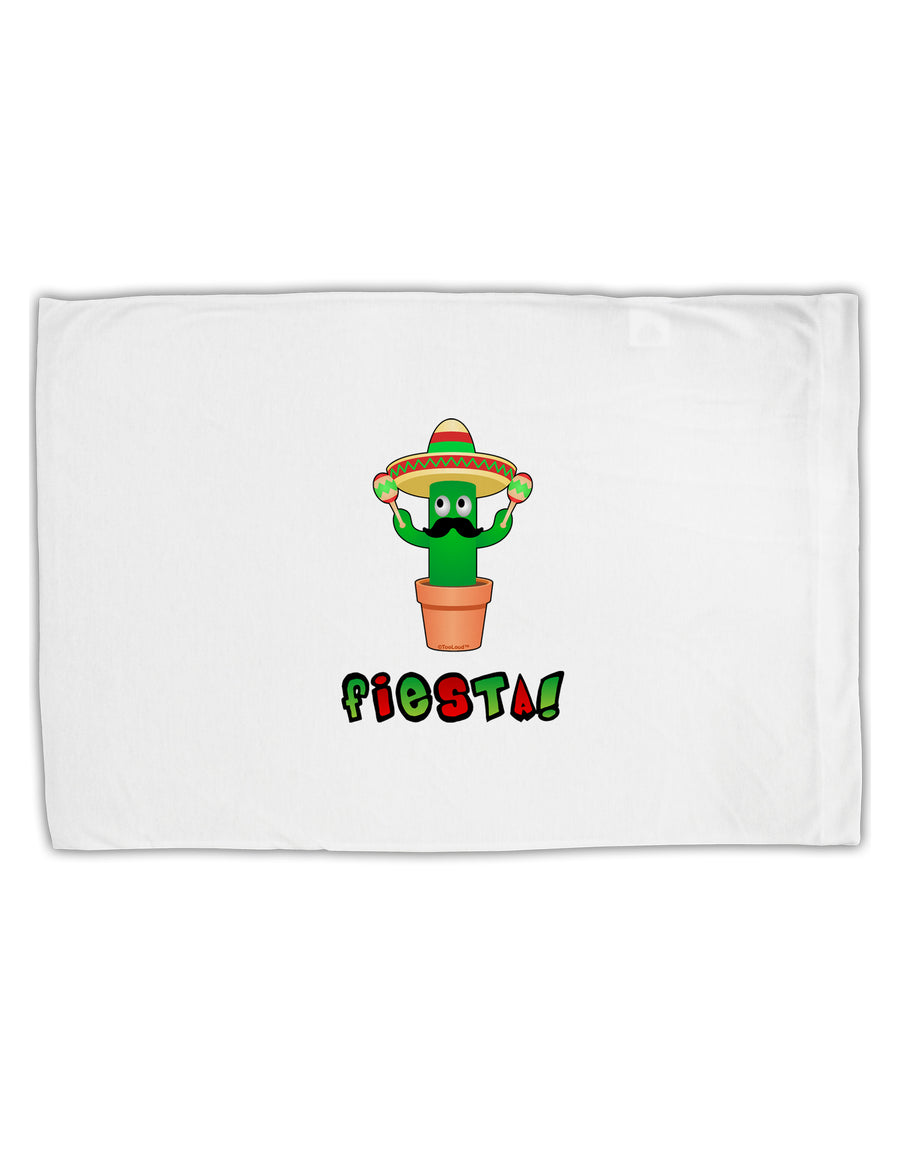 Fiesta Cactus Text Standard Size Polyester Pillow Case by TooLoud-Pillow Case-TooLoud-White-Davson Sales