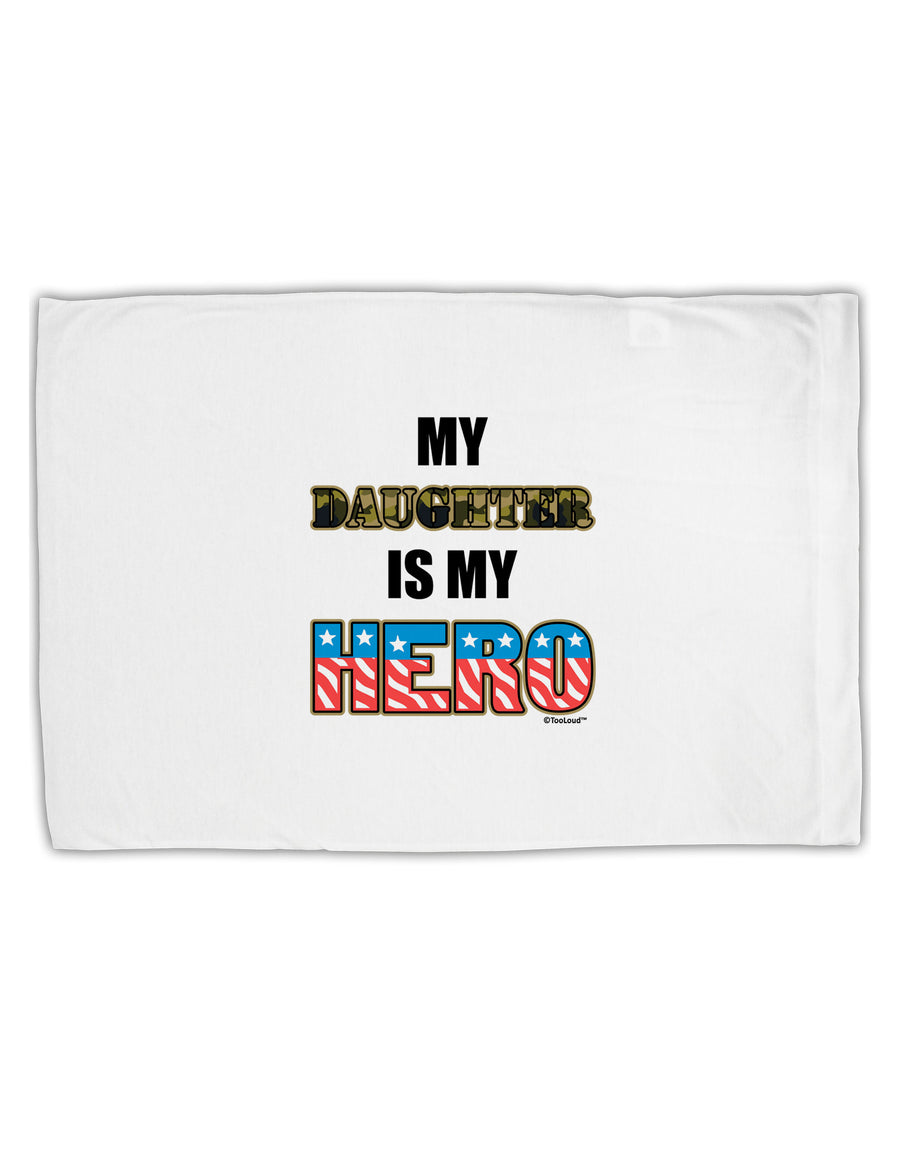 My Daughter is My Hero - Armed Forces Standard Size Polyester Pillow Case by TooLoud-Pillow Case-TooLoud-White-Davson Sales