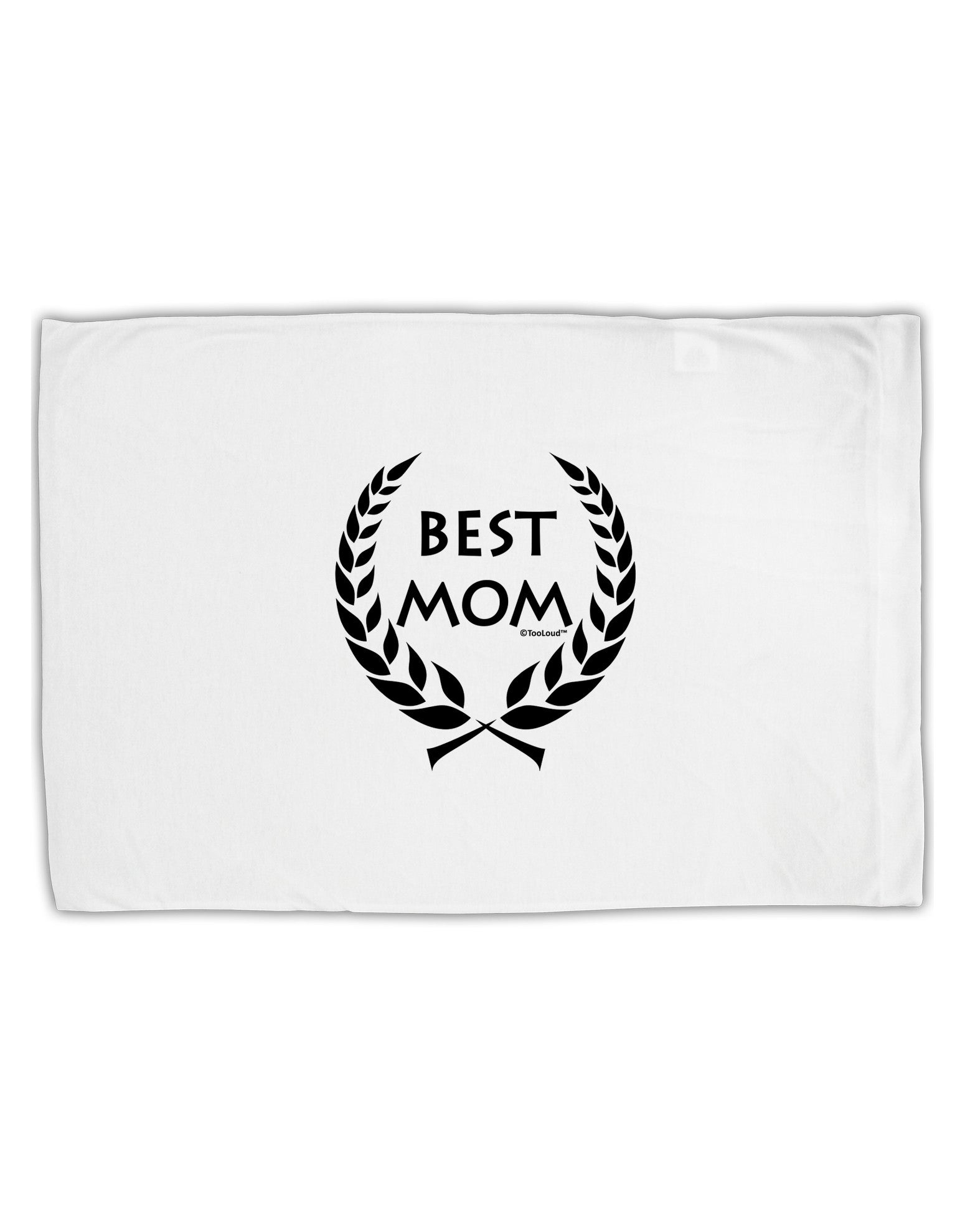 Best Mom - Wreath Design Standard Size Polyester Pillow Case by TooLoud-Pillow Case-TooLoud-White-Davson Sales