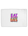 Eat Sleep Rave Repeat Color Standard Size Polyester Pillow Case by TooLoud-Pillow Case-TooLoud-White-Davson Sales