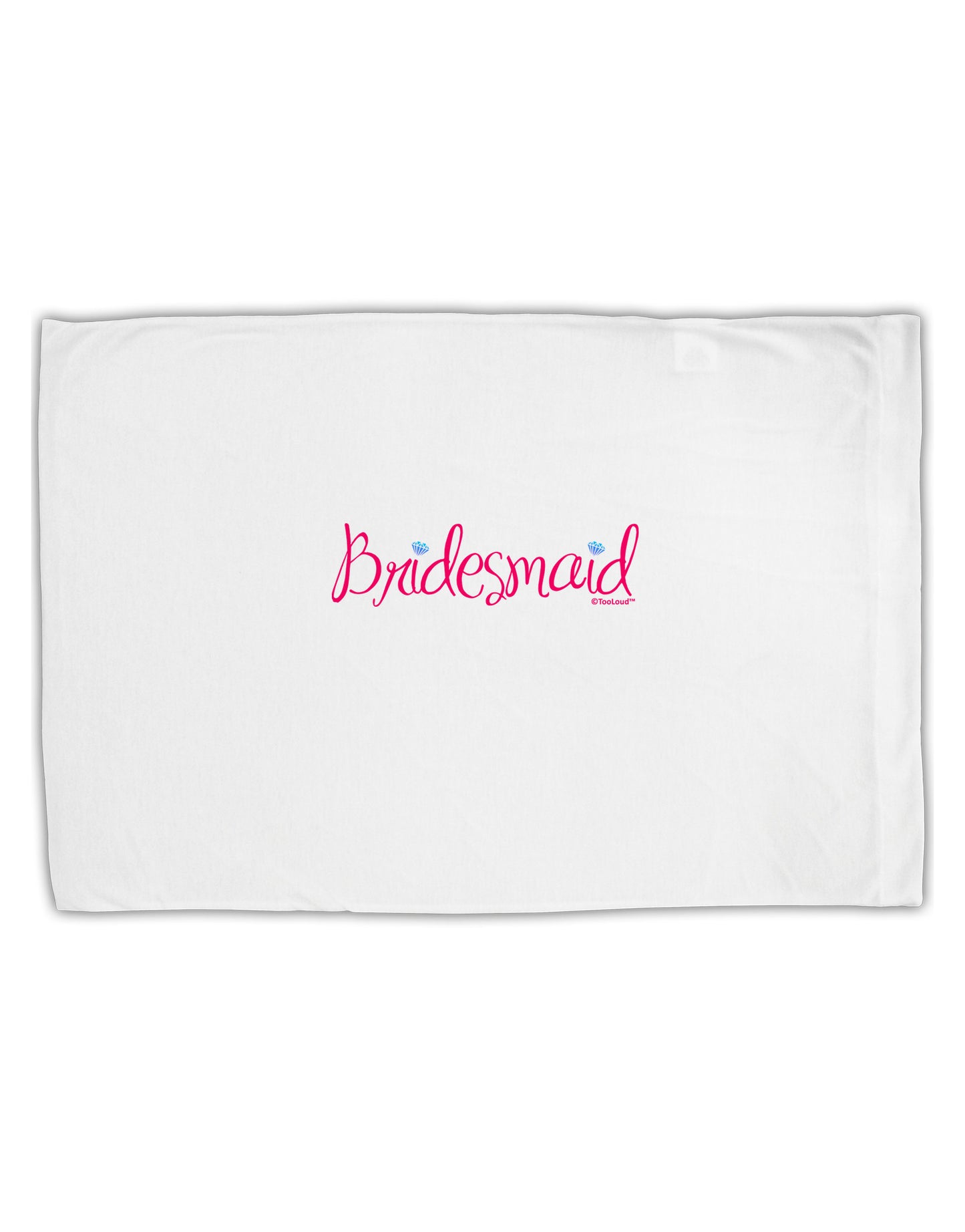 Bridesmaid Design - Diamonds - Color Standard Size Polyester Pillow Case-Pillow Case-TooLoud-White-Davson Sales