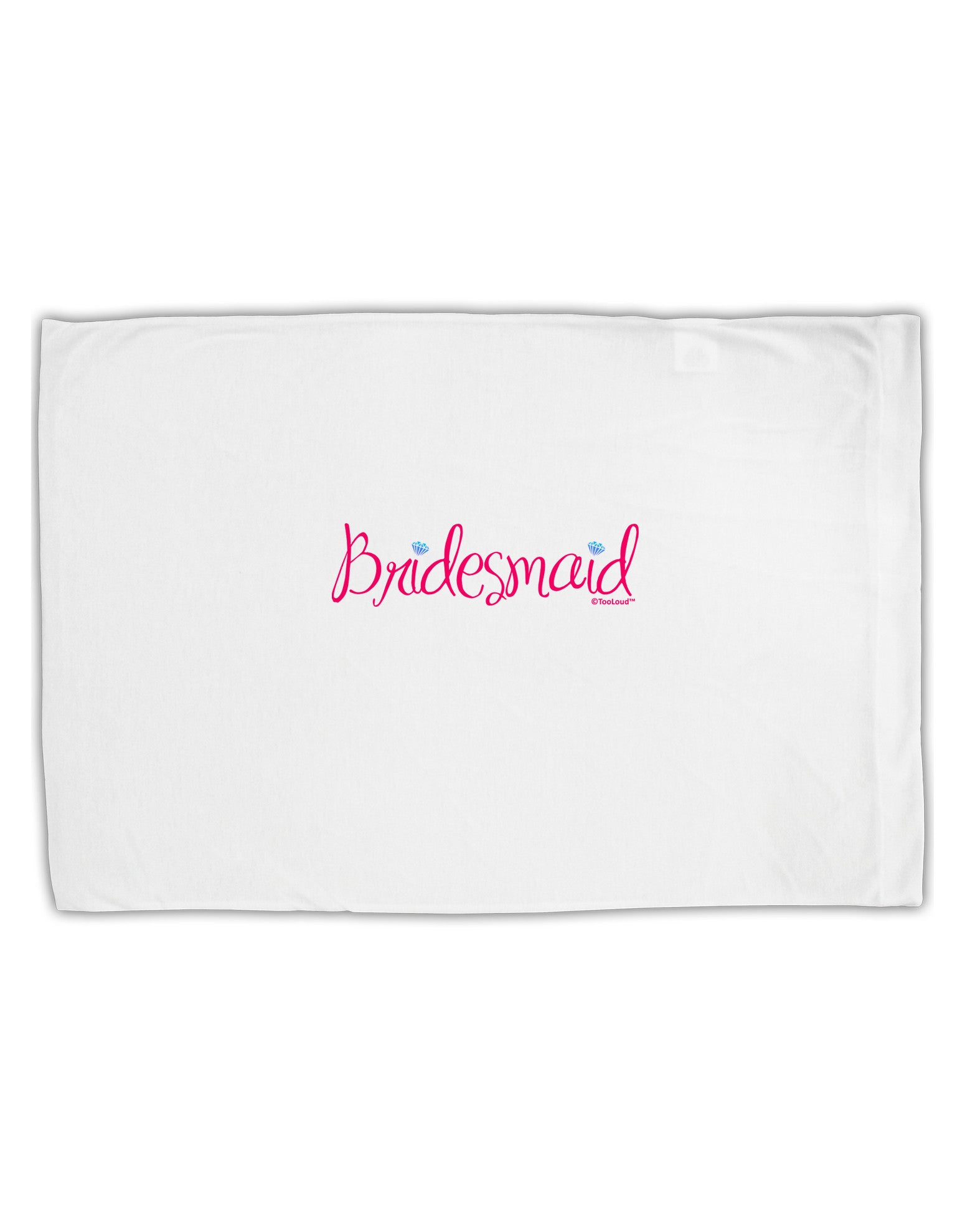 Bridesmaid Design - Diamonds - Color Standard Size Polyester Pillow Case-Pillow Case-TooLoud-White-Davson Sales