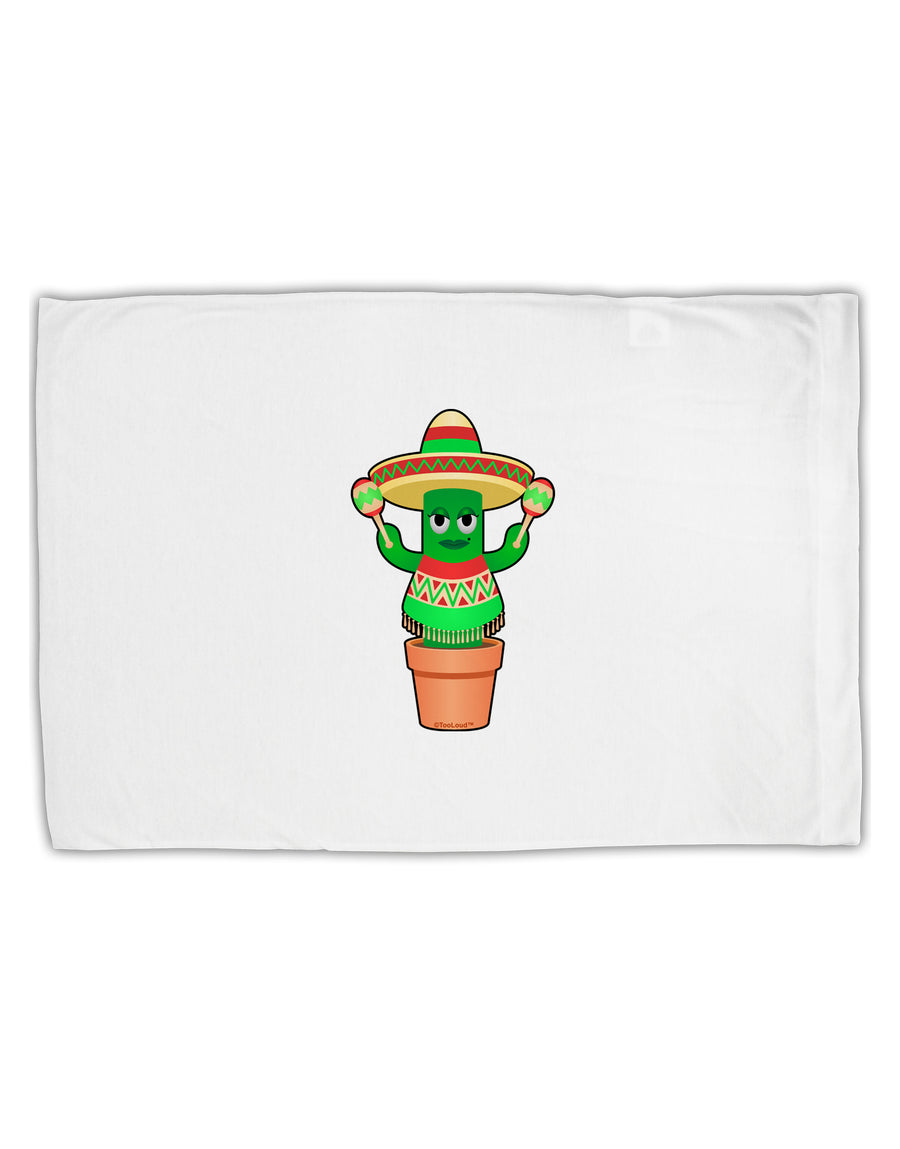 Fiesta Cactus Poncho Standard Size Polyester Pillow Case by TooLoud-Pillow Case-TooLoud-White-Davson Sales