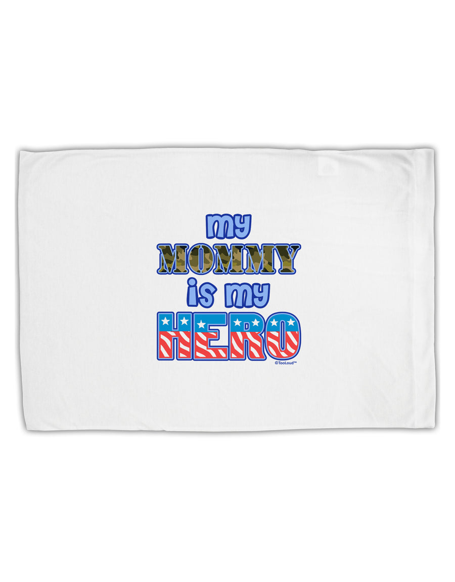 My Mommy is My Hero - Armed Forces - Blue Standard Size Polyester Pillow Case by TooLoud-Pillow Case-TooLoud-White-Davson Sales