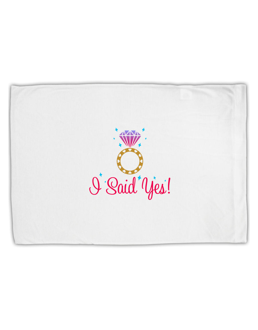 I Said Yes - Diamond Ring - Color Standard Size Polyester Pillow Case