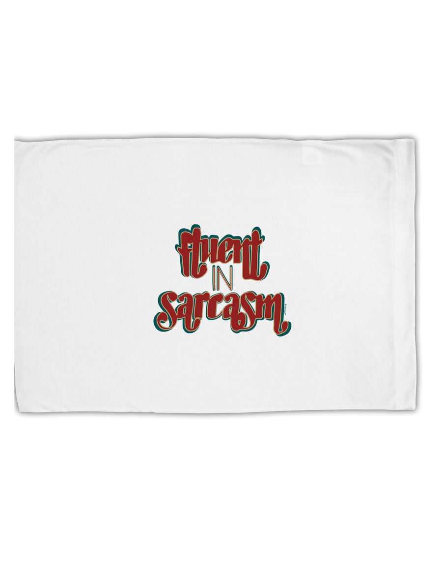 TooLoud Fluent in Sarcasm Standard Size Polyester Pillow Case-Pillow Case-TooLoud-Davson Sales