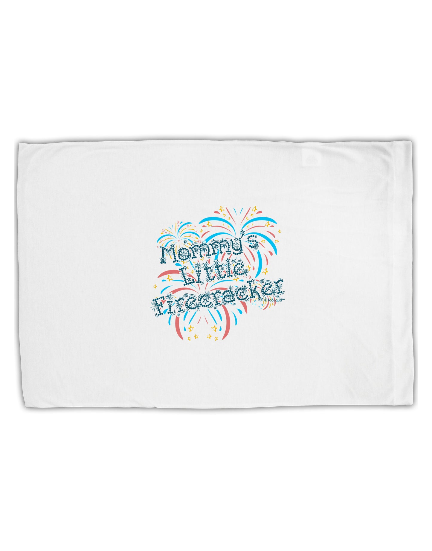 Mommy's Little Firecracker Standard Size Polyester Pillow Case-Pillow Case-TooLoud-White-Davson Sales