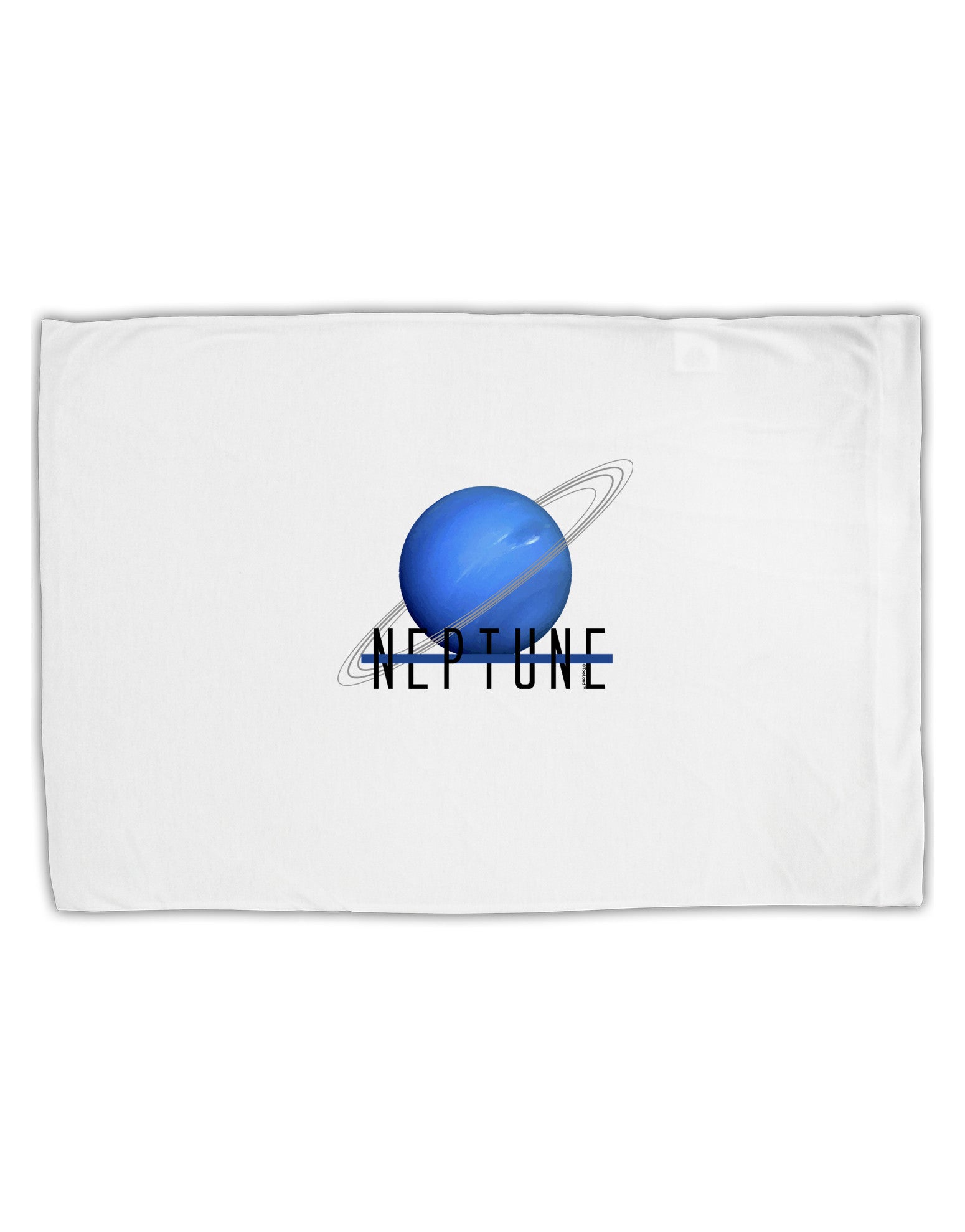 Planet Neptune Text Standard Size Polyester Pillow Case by TooLoud-Pillow Case-TooLoud-White-Davson Sales