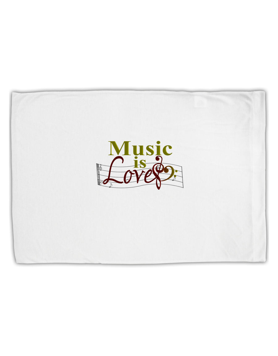 Music Is Love Standard Size Polyester Pillow Case-Pillow Case-TooLoud-White-Davson Sales