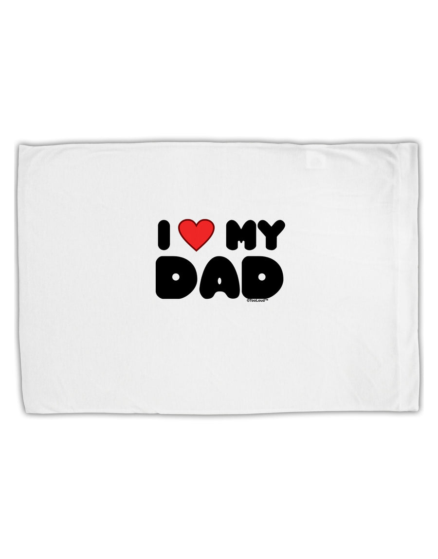 I Heart My Dad Standard Size Polyester Pillow Case by TooLoud-Pillow Case-TooLoud-White-Davson Sales