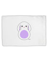 Cute Bunny with Floppy Ears - Purple Standard Size Polyester Pillow Case by TooLoud-Pillow Case-TooLoud-White-Davson Sales