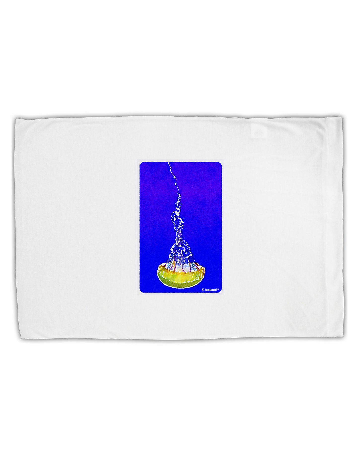 Solo Jellyfish Watercolor Standard Size Polyester Pillow Case-Pillow Case-TooLoud-White-Davson Sales