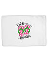 Life is Better in Flip Flops - Pink and Green Standard Size Polyester Pillow Case-Pillow Case-TooLoud-White-Davson Sales