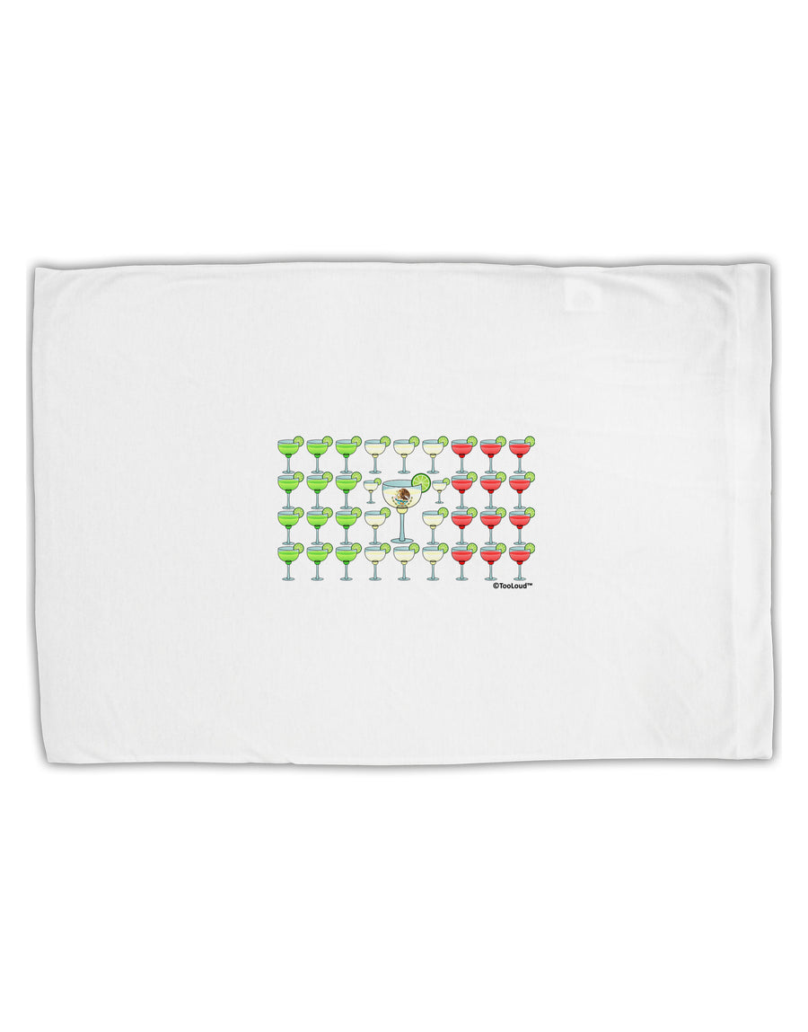 Mexican Flag of Margaritas Standard Size Polyester Pillow Case by TooLoud-Pillow Case-TooLoud-White-Davson Sales