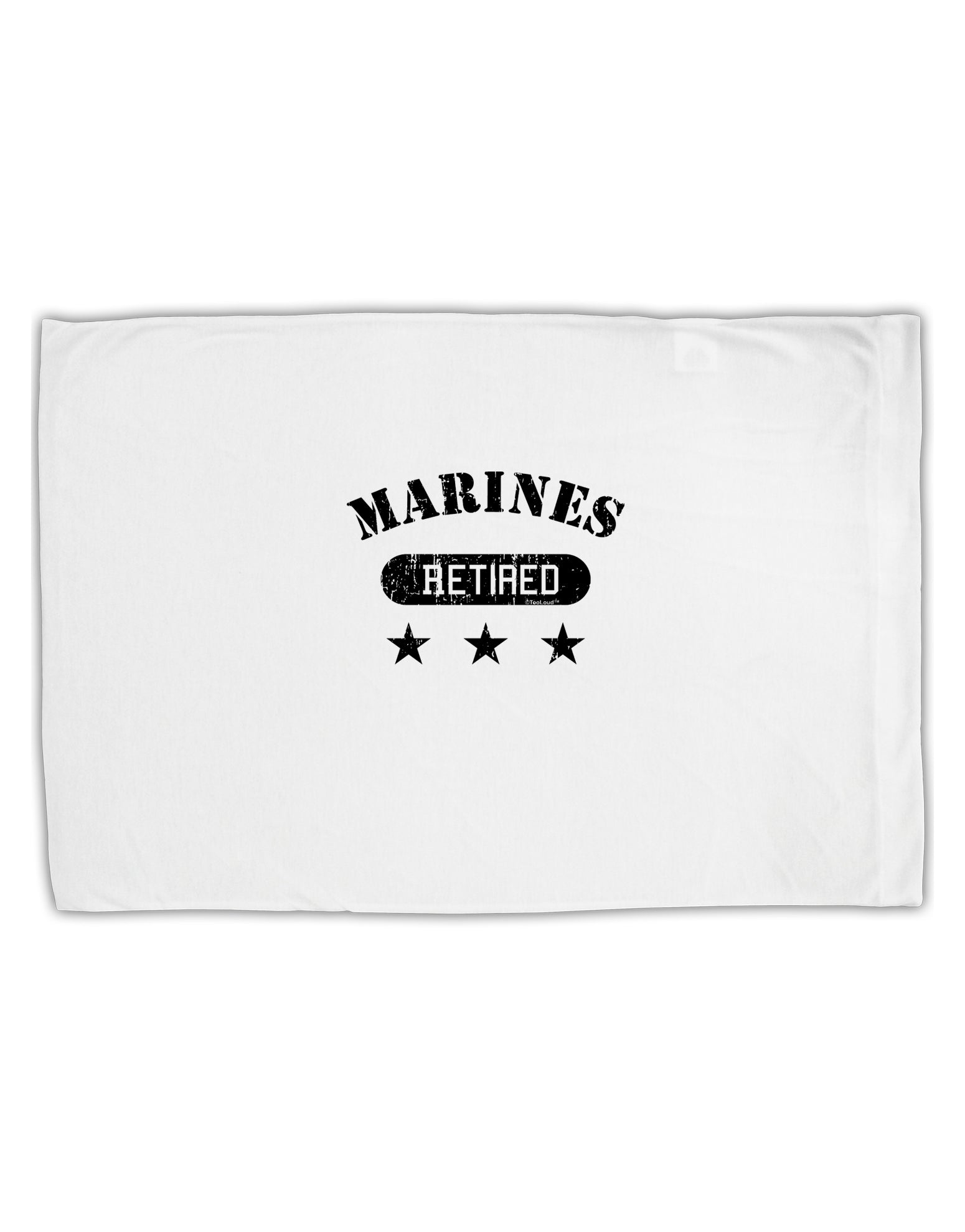 Retired Marines Standard Size Polyester Pillow Case by TooLoud-Pillow Case-TooLoud-White-Davson Sales