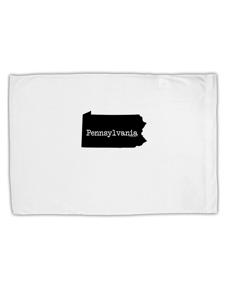 Pennsylvania - United States Shape Standard Size Polyester Pillow Case by TooLoud-Pillow Case-TooLoud-White-Davson Sales