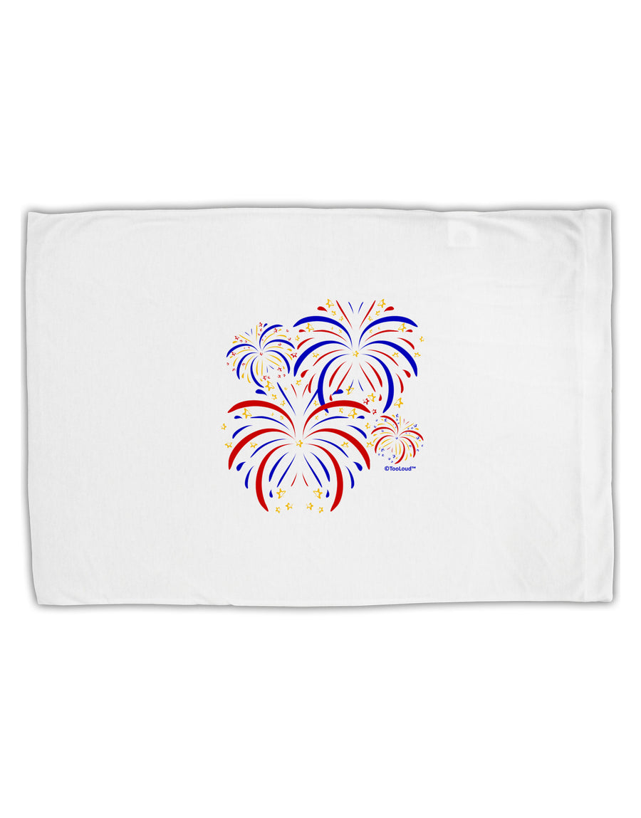 Patriotic Fireworks with Bursting Stars Standard Size Polyester Pillow Case by TooLoud-Pillow Case-TooLoud-White-Davson Sales