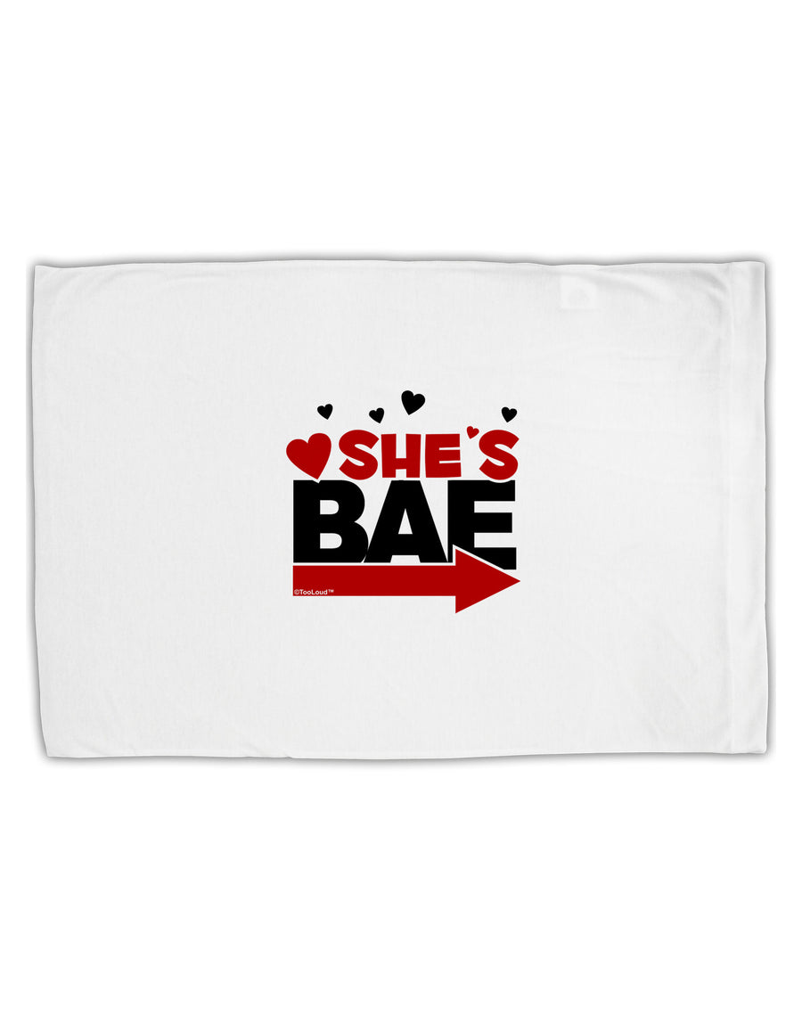 She's BAE - Right Arrow Standard Size Polyester Pillow Case-Pillow Case-TooLoud-White-Davson Sales