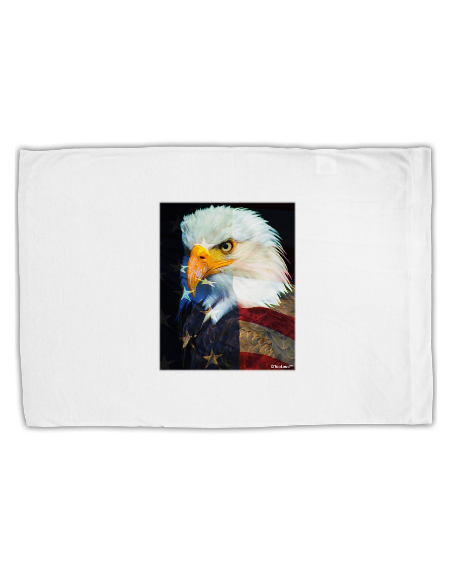 Patriotic Bald Eagle - American Flag Standard Size Polyester Pillow Case by TooLoud-Pillow Case-TooLoud-White-Davson Sales