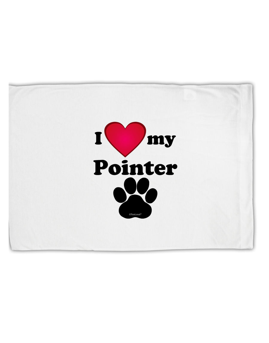 I Heart My Pointer Standard Size Polyester Pillow Case by TooLoud-TooLoud-White-Davson Sales