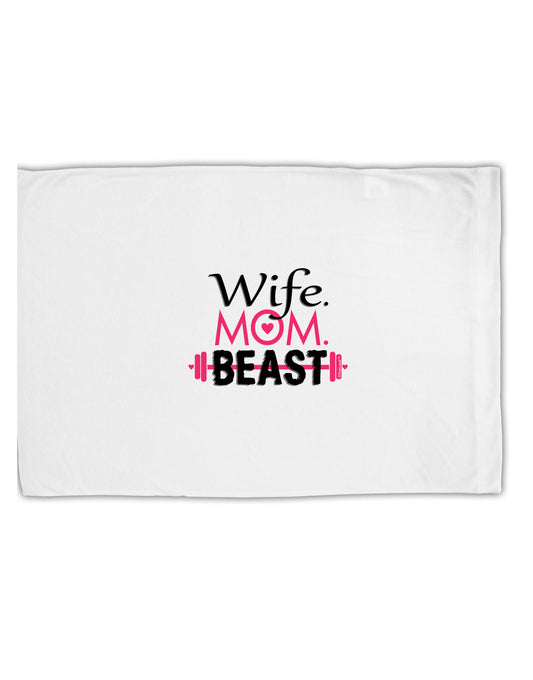 TooLoud Wife Mom Beast Standard Size Polyester Pillow Case-Pillow Case-TooLoud-White-Davson Sales