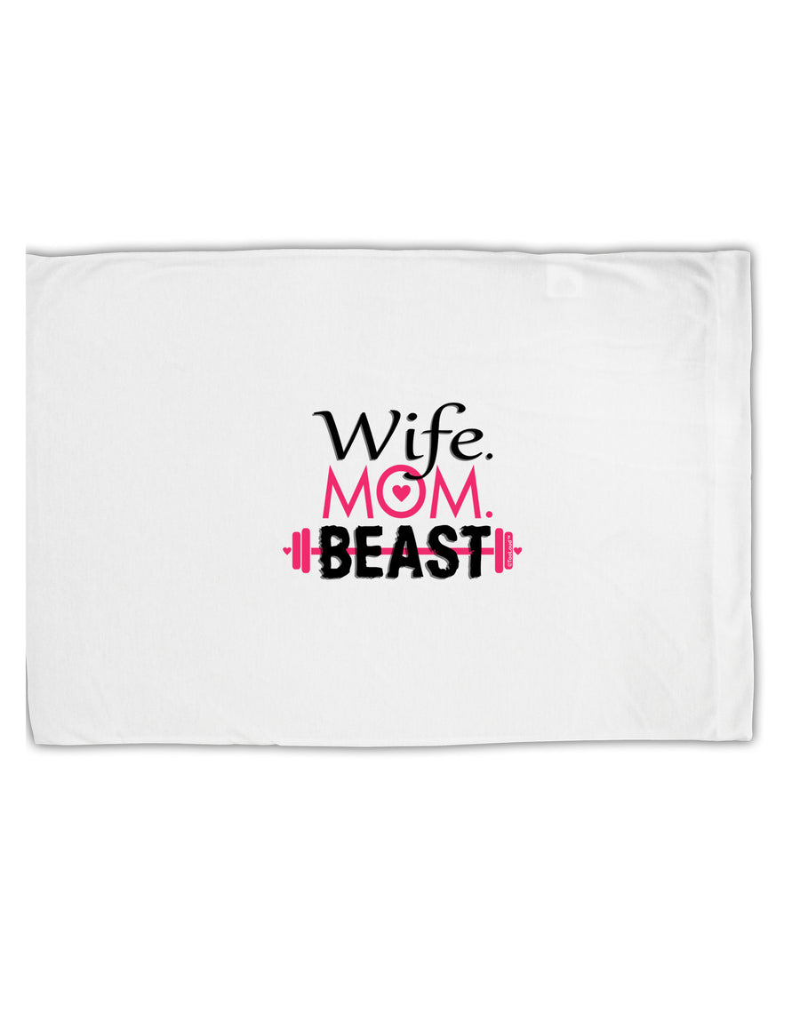 TooLoud Wife Mom Beast Standard Size Polyester Pillow Case-Pillow Case-TooLoud-White-Davson Sales