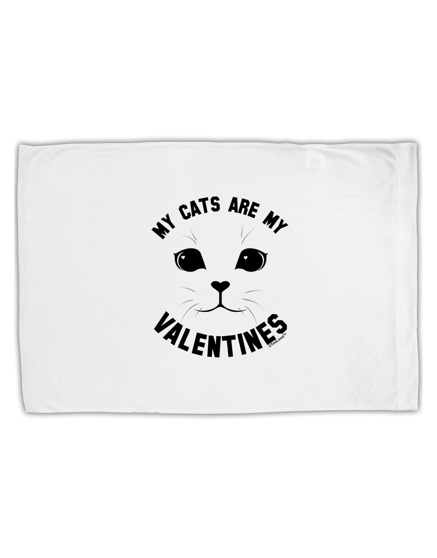 My Cats are my Valentines Standard Size Polyester Pillow Case by TooLoud-TooLoud-White-Davson Sales