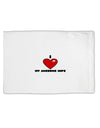 I Heart My Awesome Wife Standard Size Polyester Pillow Case by TooLoud-TooLoud-White-Davson Sales