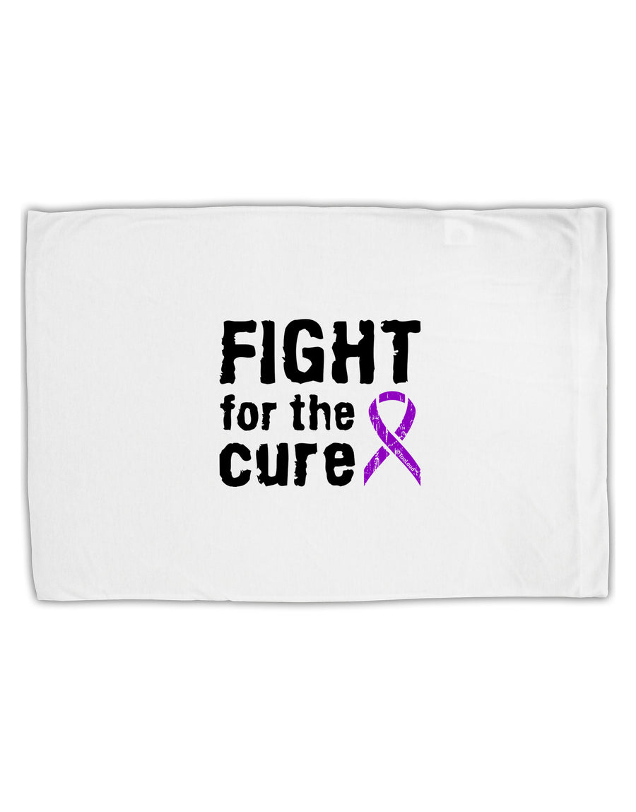 Fight for the Cure - Purple Ribbon Alzheimers Disease Standard Size Polyester Pillow Case-Pillow Case-TooLoud-White-Davson Sales