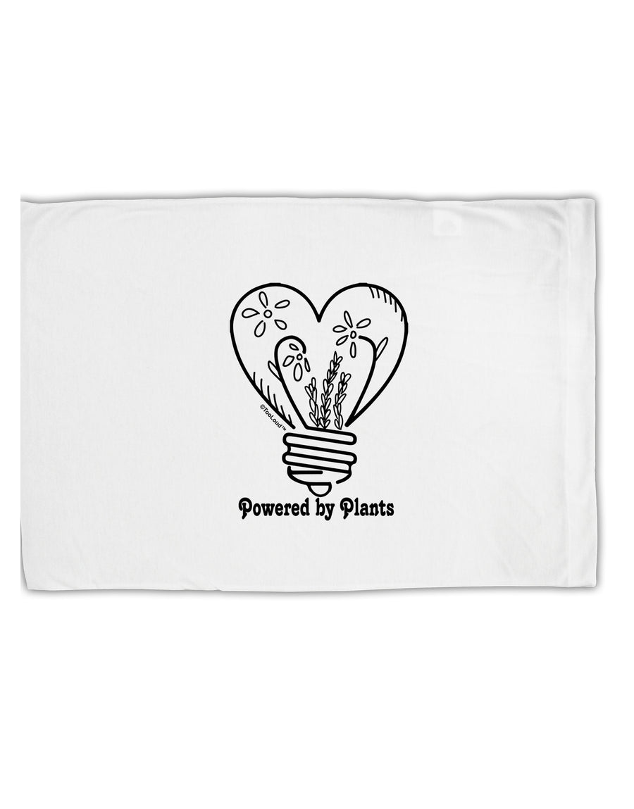 TooLoud Powered by Plants Standard Size Polyester Pillow Case-Pillow Case-TooLoud-Davson Sales