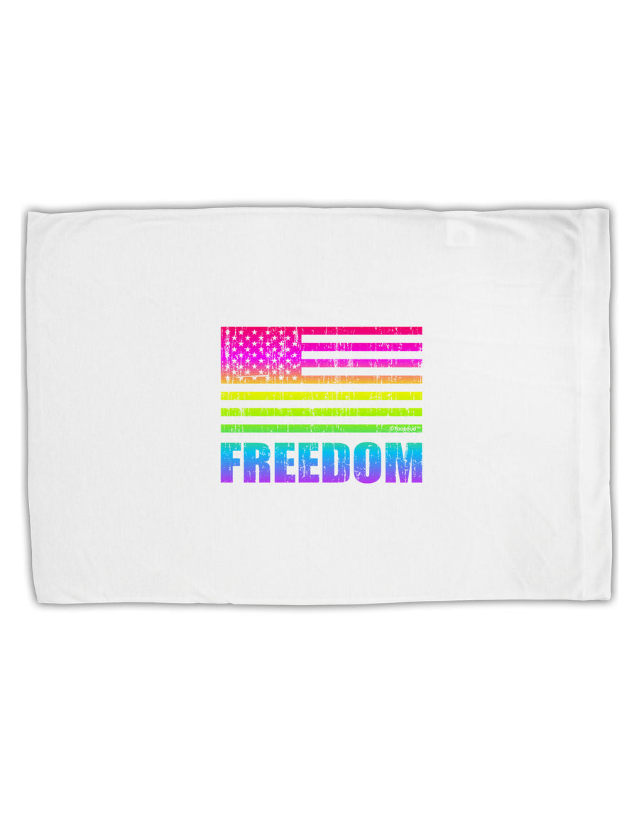 American Pride - Rainbow Flag - Freedom Standard Size Polyester Pillow Case-Pillow Case-TooLoud-White-Davson Sales