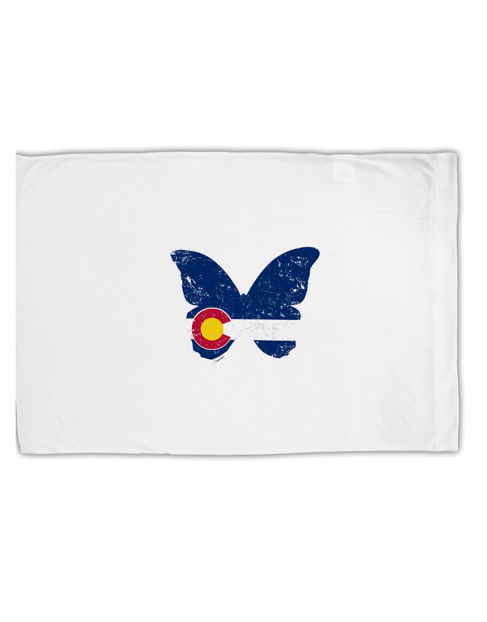 TooLoud Grunge Colorado Butterfly Flag Standard Size Polyester Pillow Case-Pillow Case-TooLoud-Davson Sales