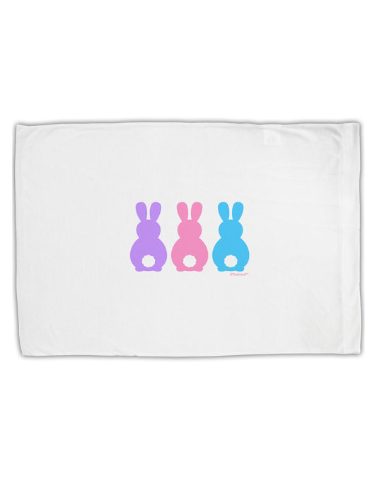 Three Easter Bunnies - Pastels Standard Size Polyester Pillow Case by TooLoud-Pillow Case-TooLoud-White-Davson Sales